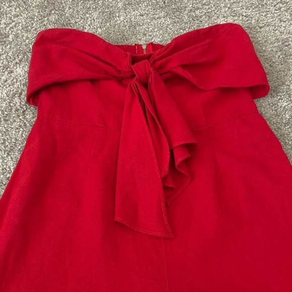 Gypsies & Moonlight Jumpsuit Womens Size 7 Red Strapless Cropped - Picture 7 of 14